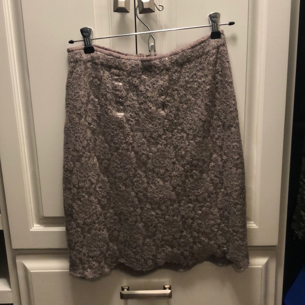 Sequin skirt -taupe color from Anthropologie